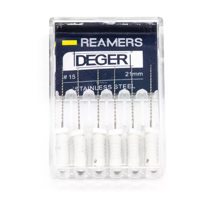 Файлы эндодонтические DEGER K-reamers, 15, 21 мм
