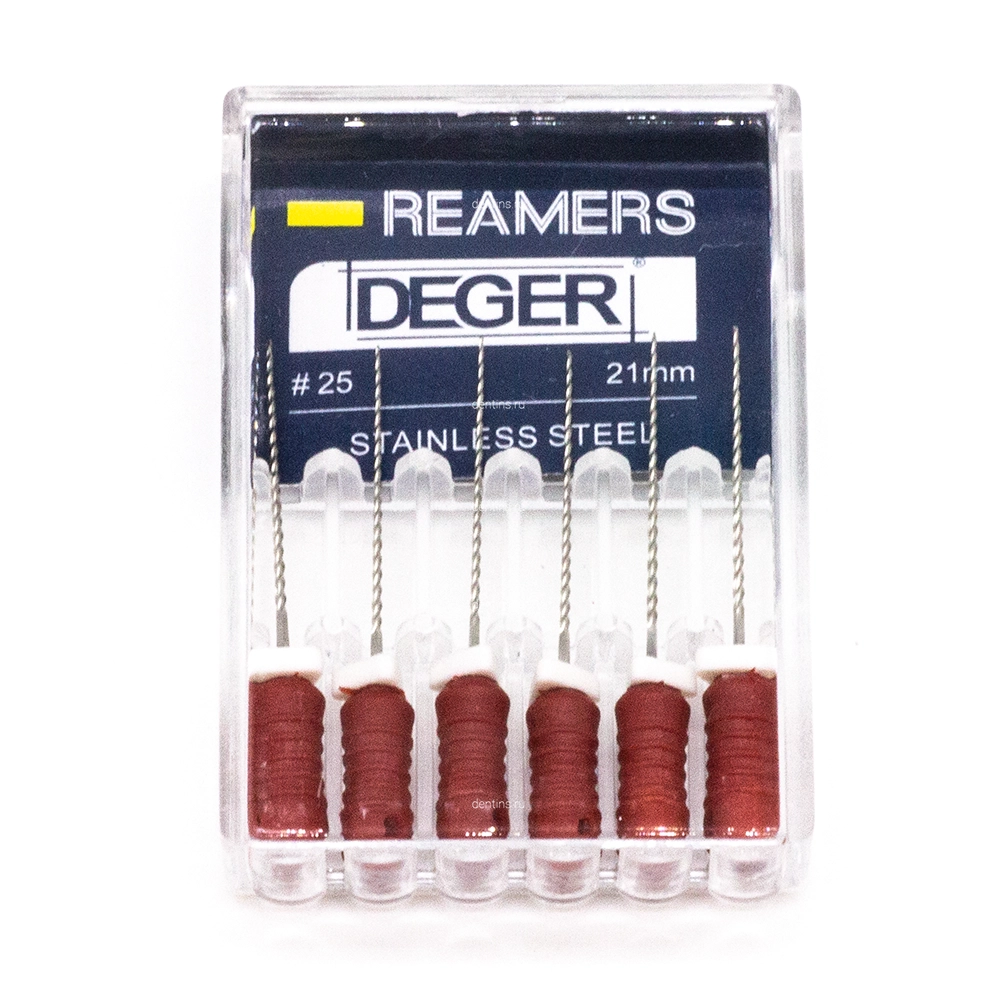 Файлы эндодонтические DEGER K-reamers, 25, 21 мм