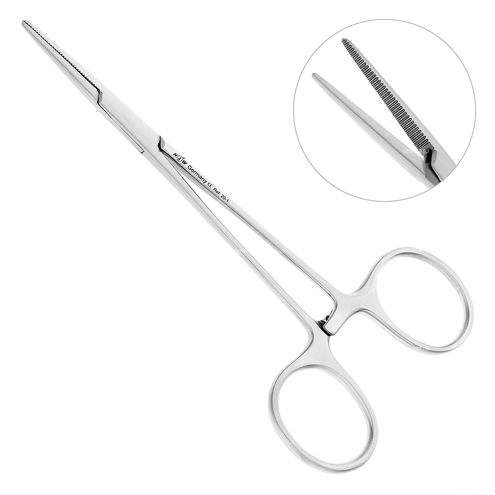 Зажим Halstead-Mosquito прямой, 12,5 см Зажим Halstead-Mosquito прямой, 12,5 см