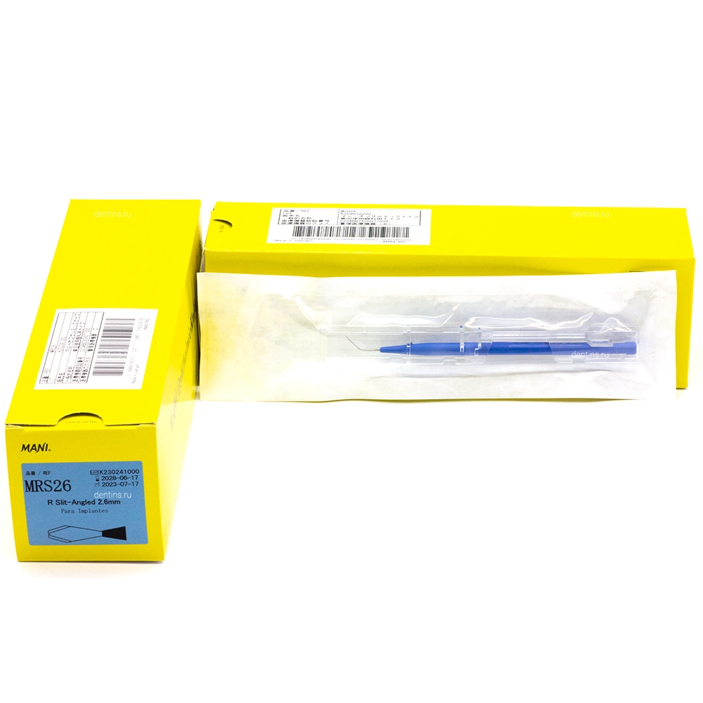 Cкальпель-расслаиватель микрохирургический, офтальмологический Mani, 2,6 мм, 6 шт