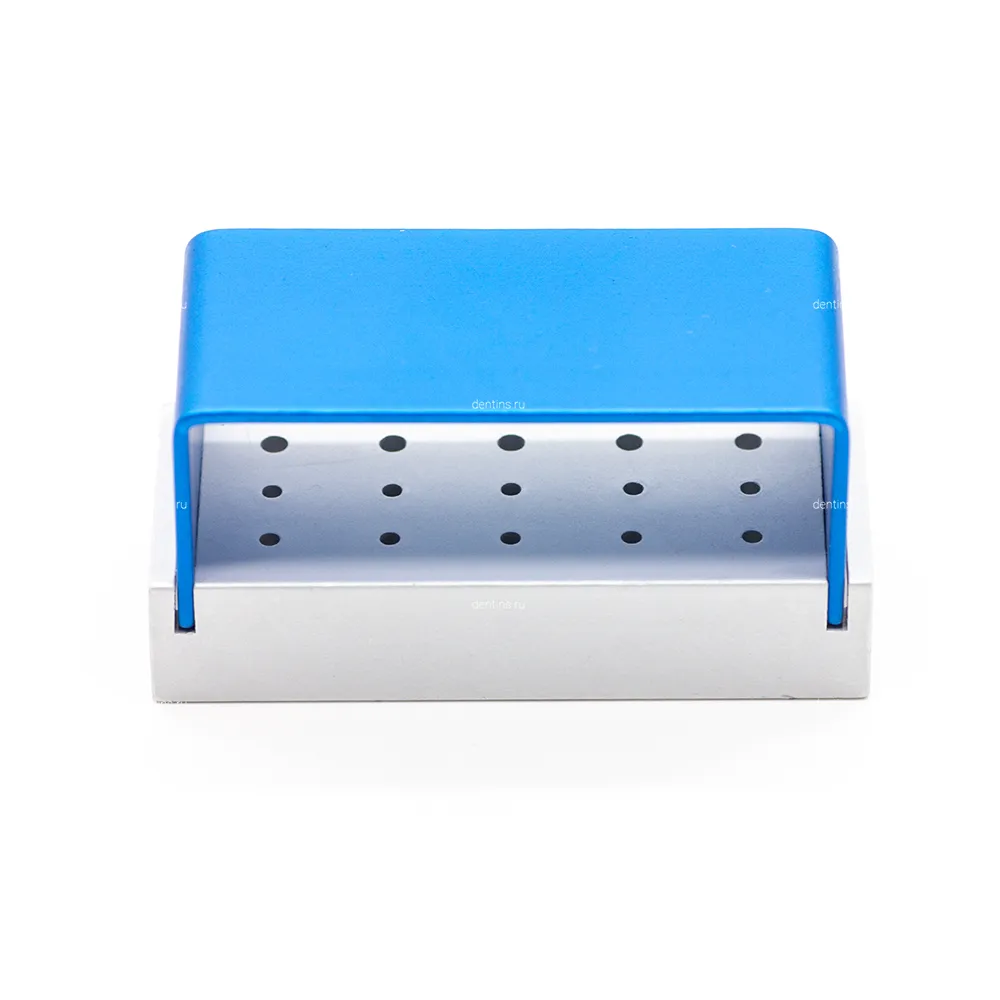 Подставка для стоматологических боров - 10 ячеек FG + 5 ячеек RA