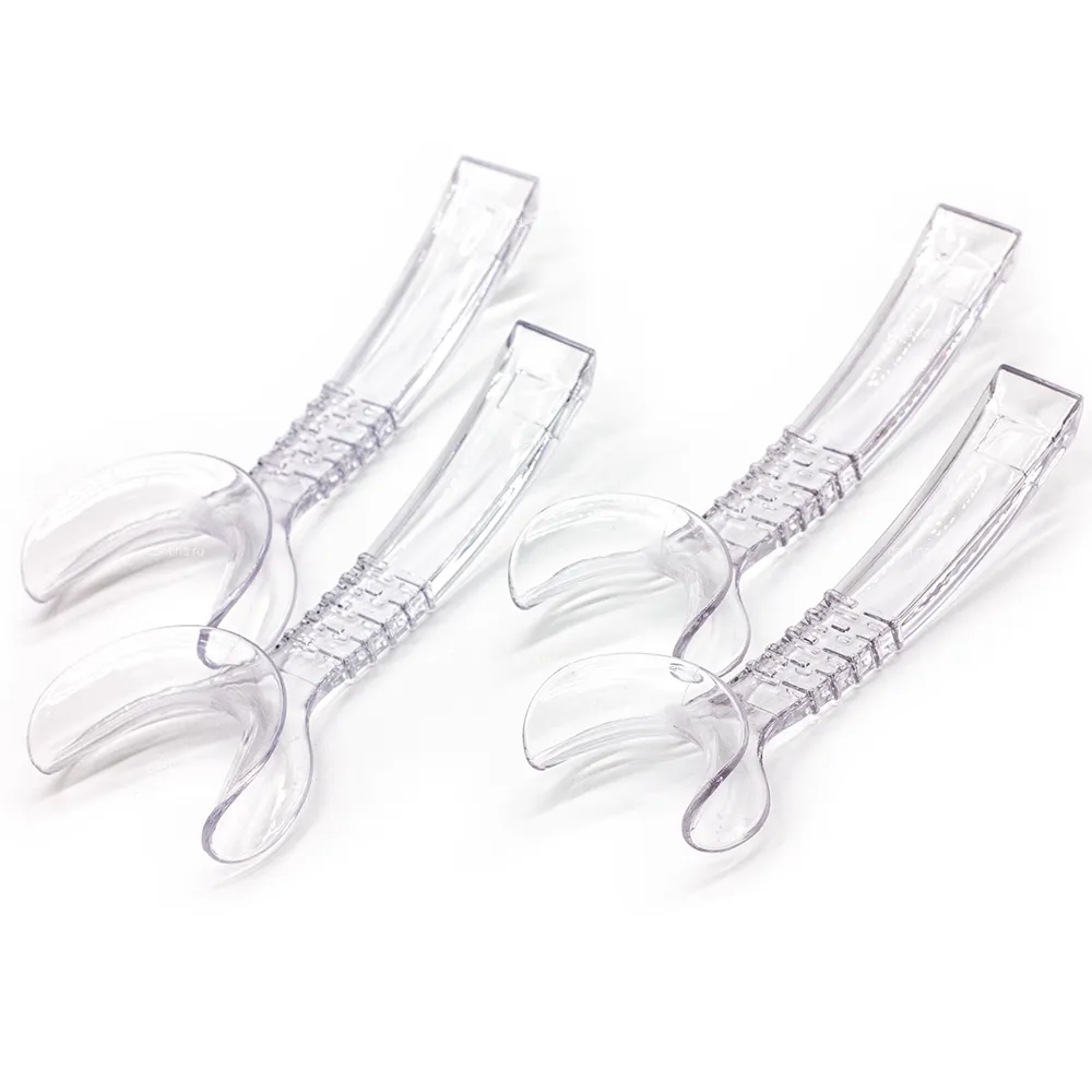 Ретрактор стоматологический для щек и губ усиленный прозрачный - набор из 4 шт фото