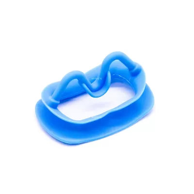 Силиконовый ретрактор для губ и щек голубой, L