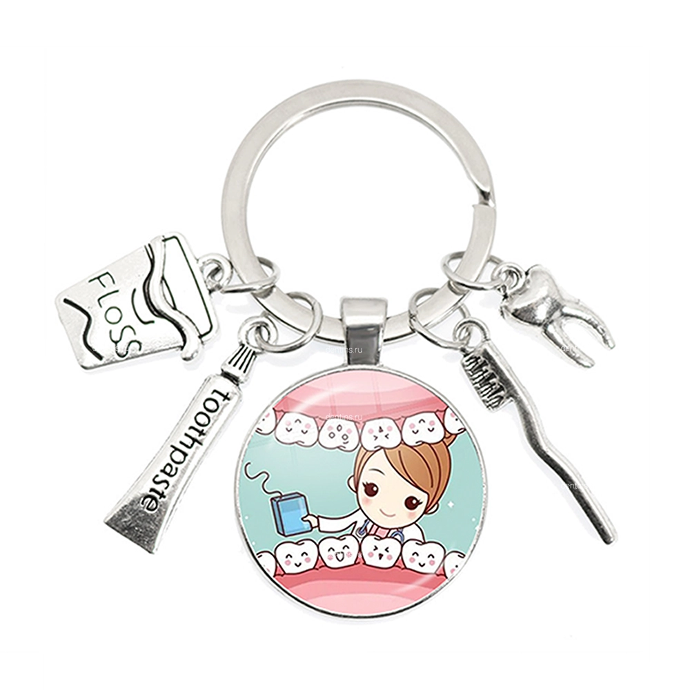 Брелок стоматолог девушка, 3 Брелок стоматолог девушка, 3