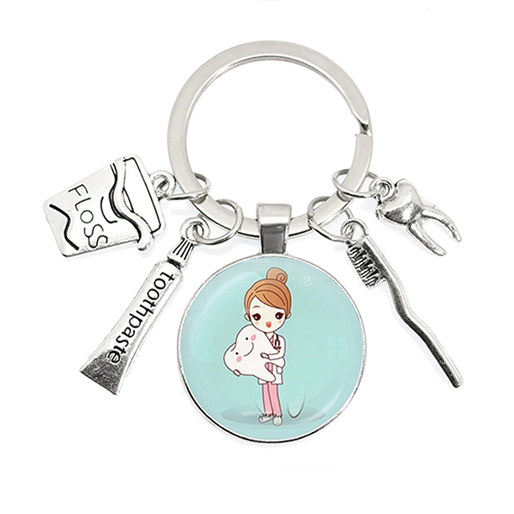 Брелок стоматолог девушка, 4