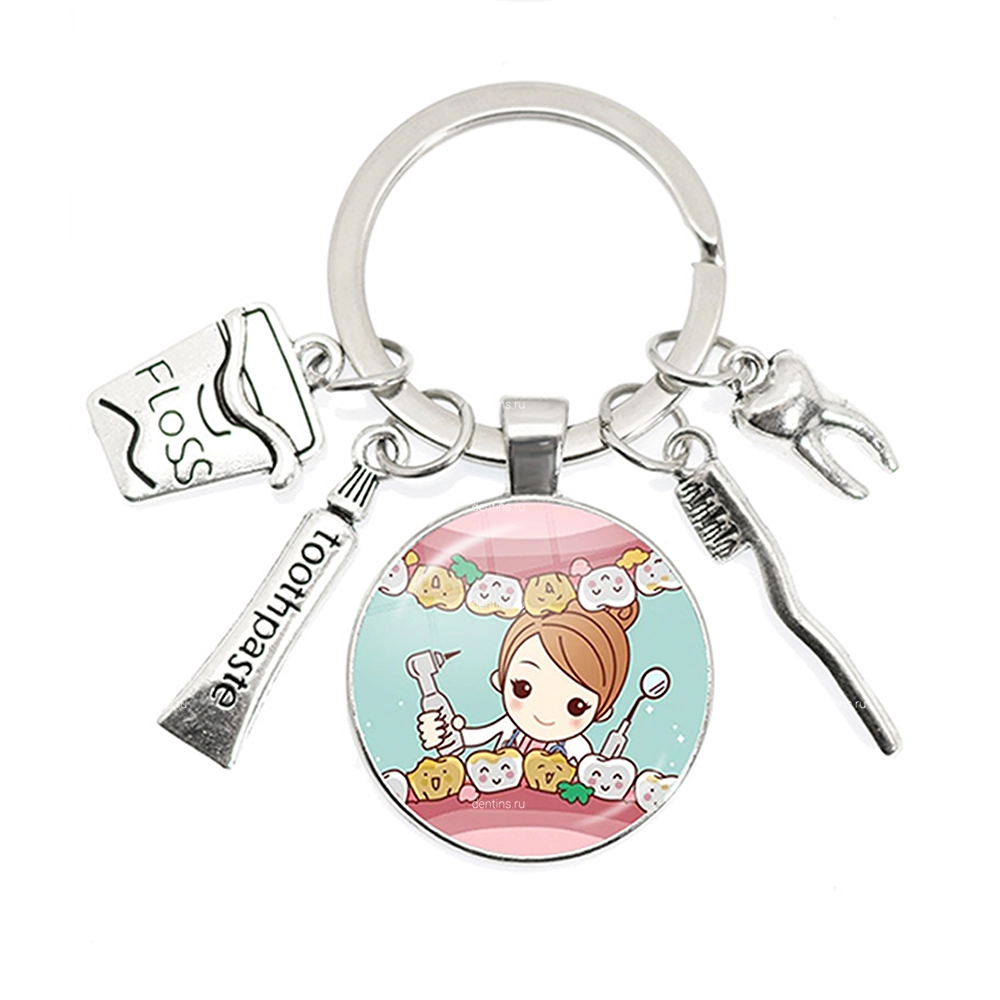 Брелок стоматолог девушка, 6