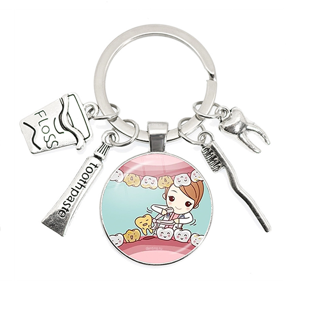 Брелок стоматолог девушка, 8