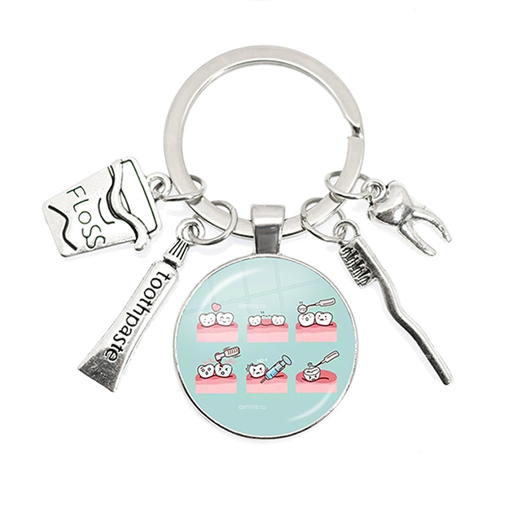 Брелок уход за зубиками, 7 Брелок уход за зубиками, 7