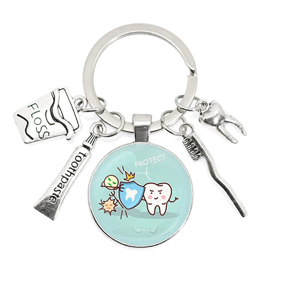 Брелок здоровый зубик, 9