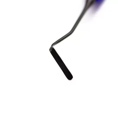 Гладилка двусторонняя с разворотом синяя Silicon Black, 175 мм