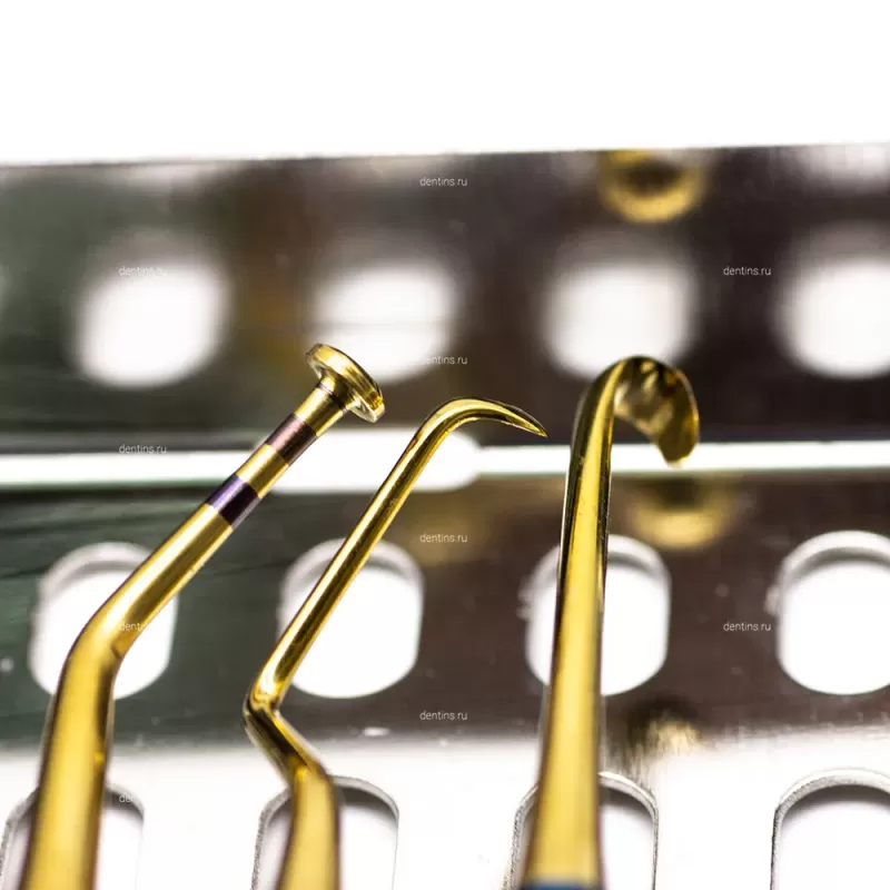 Набор для открытого синус-лифтинга из 3-х инструментов Gold с кассетой фото