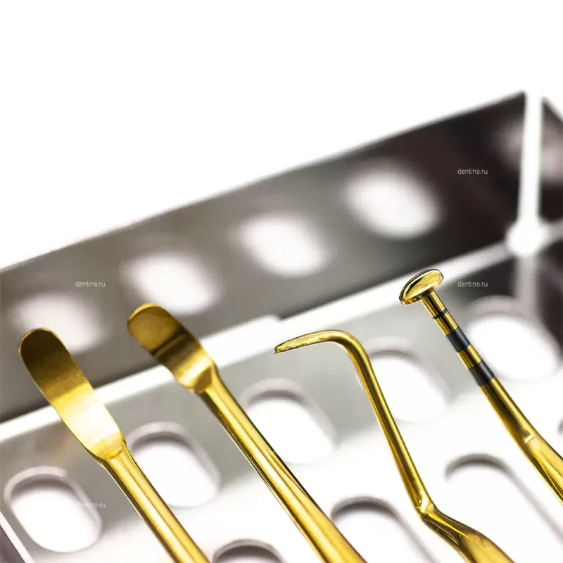 Набор для открытого синус-лифтинга из 4-х инструментов Gold с кассетой
