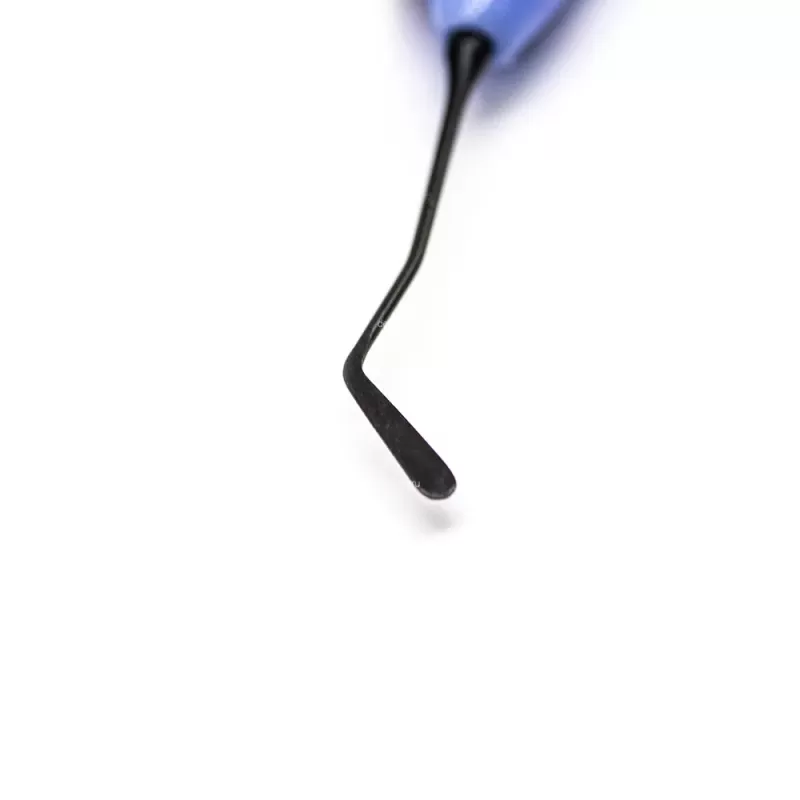 Гладилка двусторонняя голубая Silicon Black, 175 мм