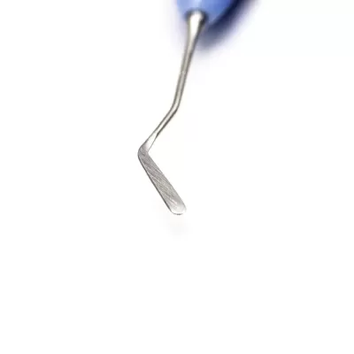 Гладилка двусторонняя голубая Silicon Silver, 175 мм