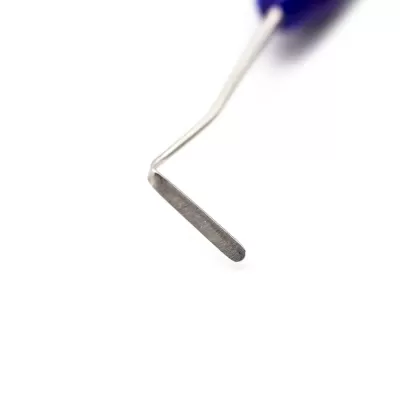 Гладилка двусторонняя с разворотом синяя Silicon Silver, 175 мм