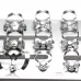 Набор из 12 клампов для коффердама на выбор с подставкой Silver