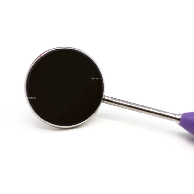 Зеркало стоматологическое родиевое с ручкой, одностороннее, 24 мм Silicon