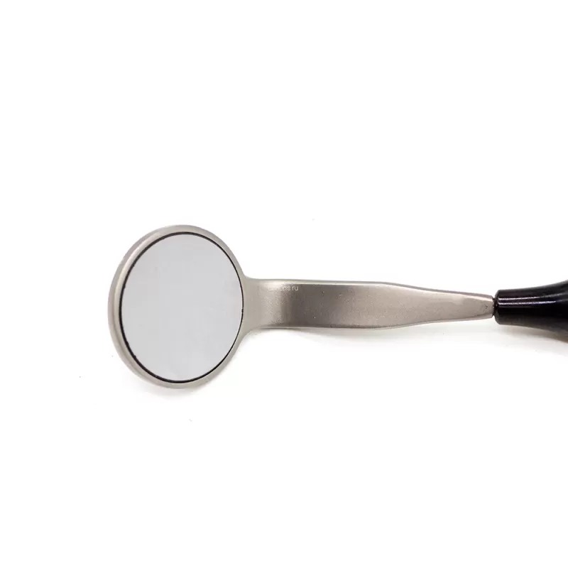 Зеркало стоматологическое родиевое с ручкой, двустороннее, 22 мм Black