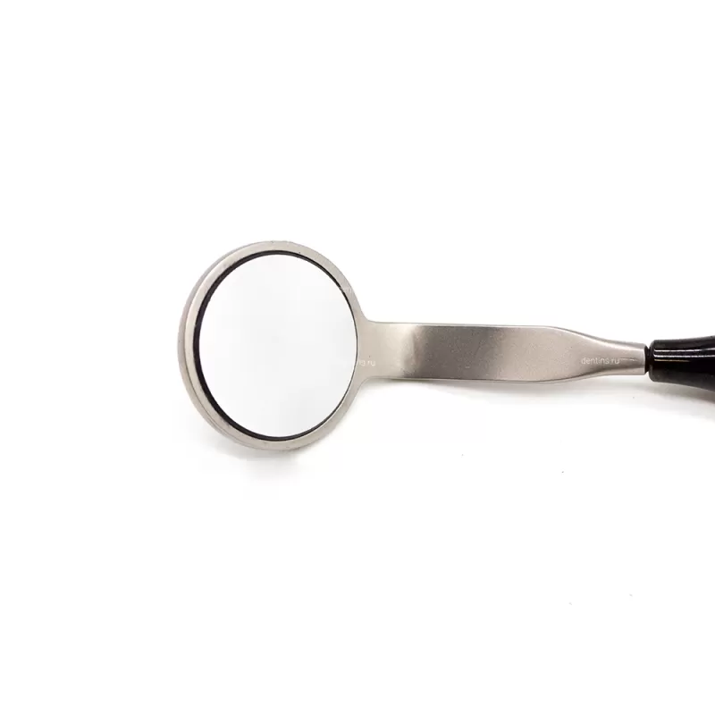 Зеркало стоматологическое, с родиевой ручкой, двустороннее, 24 мм (5 размер) Black