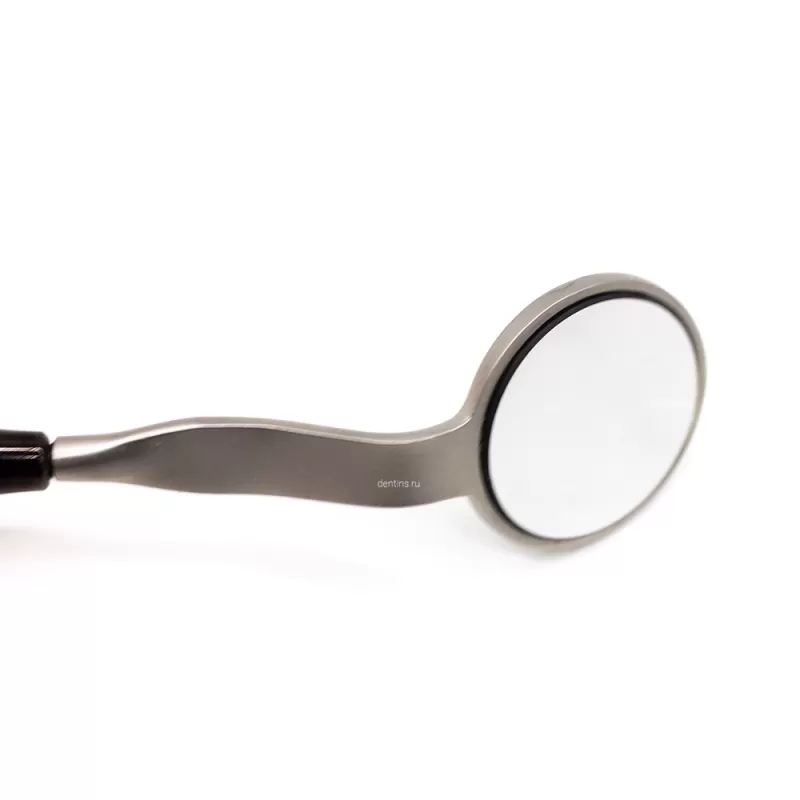 Зеркало стоматологическое, с родиевой ручкой, двустороннее, 24 мм (5 размер) Black