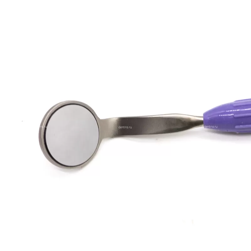 Зеркало стоматологическое родиевое с ручкой, двустороннее, 22 мм Silicon