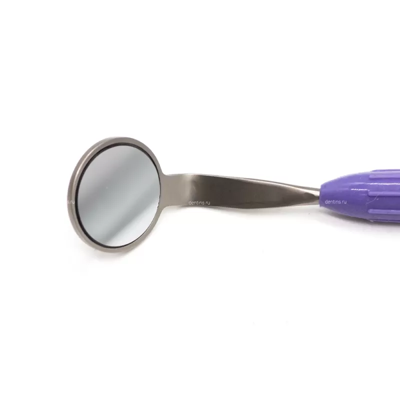 Зеркало стоматологическое, с родиевой ручкой, двустороннее, 24 мм (5 размер) Silicone
