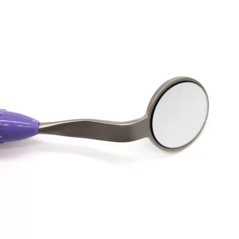 Зеркало стоматологическое, с родиевой ручкой, двустороннее, 24 мм (5 размер) Silicone