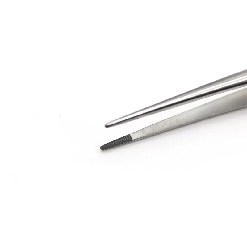 Пинцет байонетный Knurling, 180 мм