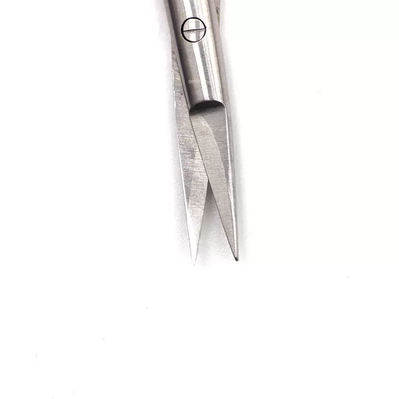 Ножницы микрохирургические Кастровьехо TC Knurling Gold, 180 мм прямые