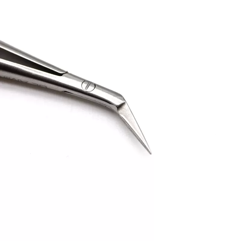 Ножницы микрохирургические Кастровьехо, наклоненные по плоскости TC Knurling Gold, 110 мм