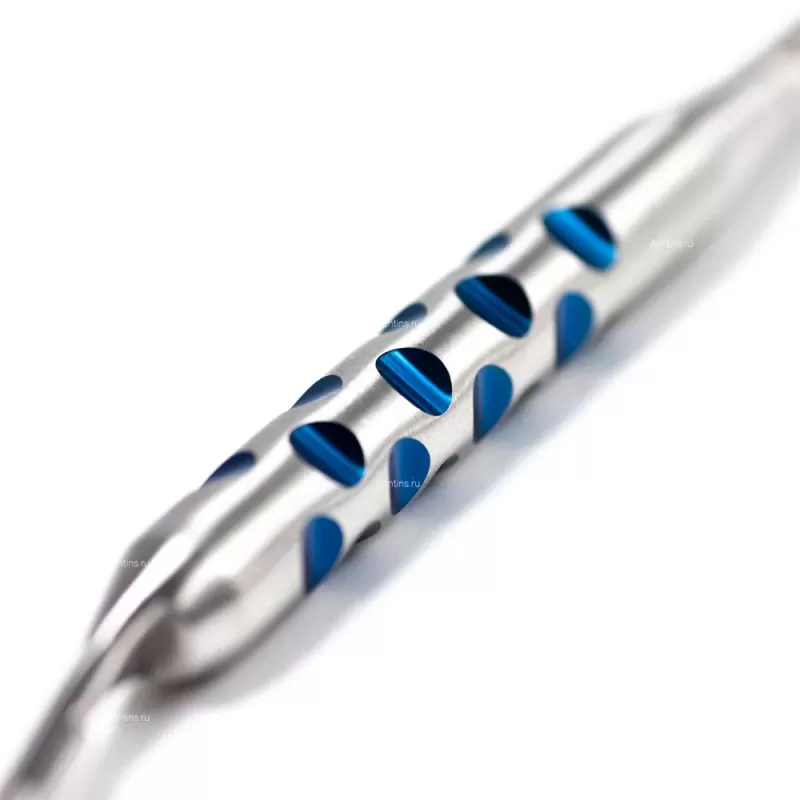 Ручка для скальпеля многоразовая, для простых лезвий, изогнутая под 30° Round Blue