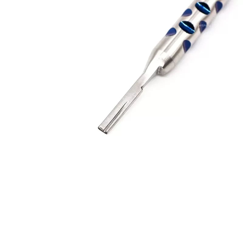 Ручка для скальпеля многоразовая для простых лезвий, Round Blue 150 мм