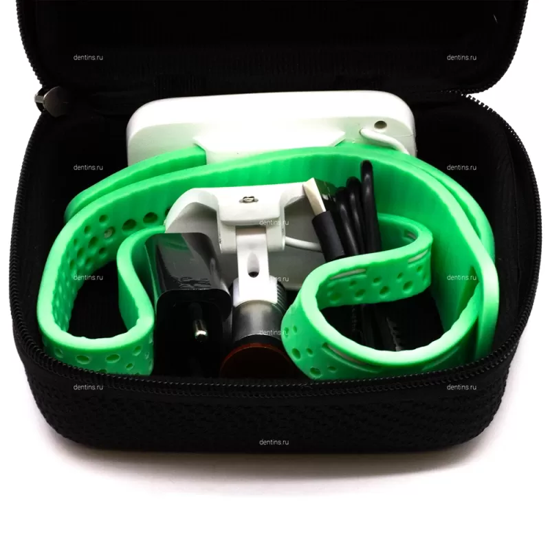 Налобный осветитель, зеленый