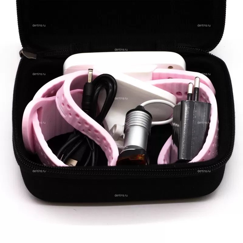 Налобный осветитель, розовый