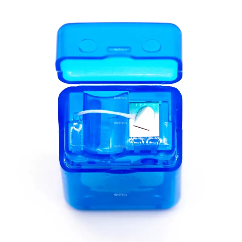 Ортодонтический набор по уходу за полостью рта в косметичке, синий