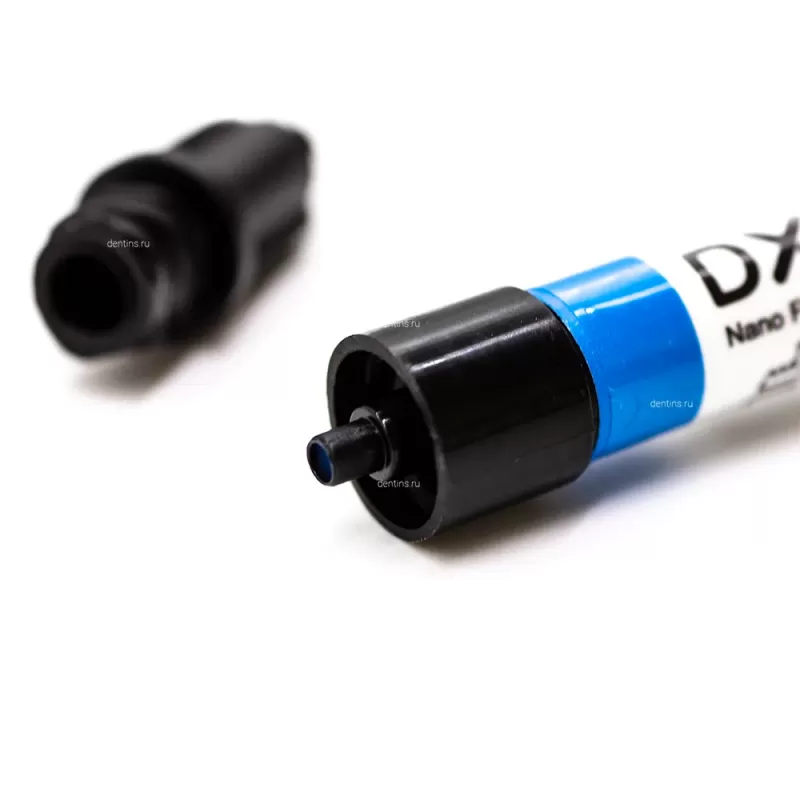 Наногибридный композит высокой текучести DX. Color Flow, голубой 1,5 г Dentex (Китай)