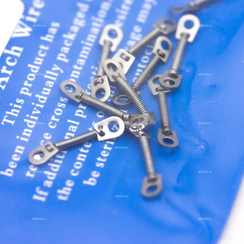 Ортодонтическая пружина с кольцом, закрывающая, 0.008