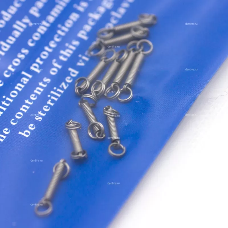 Ортодонтическая пружина с кольцом, закрывающая, 0.010