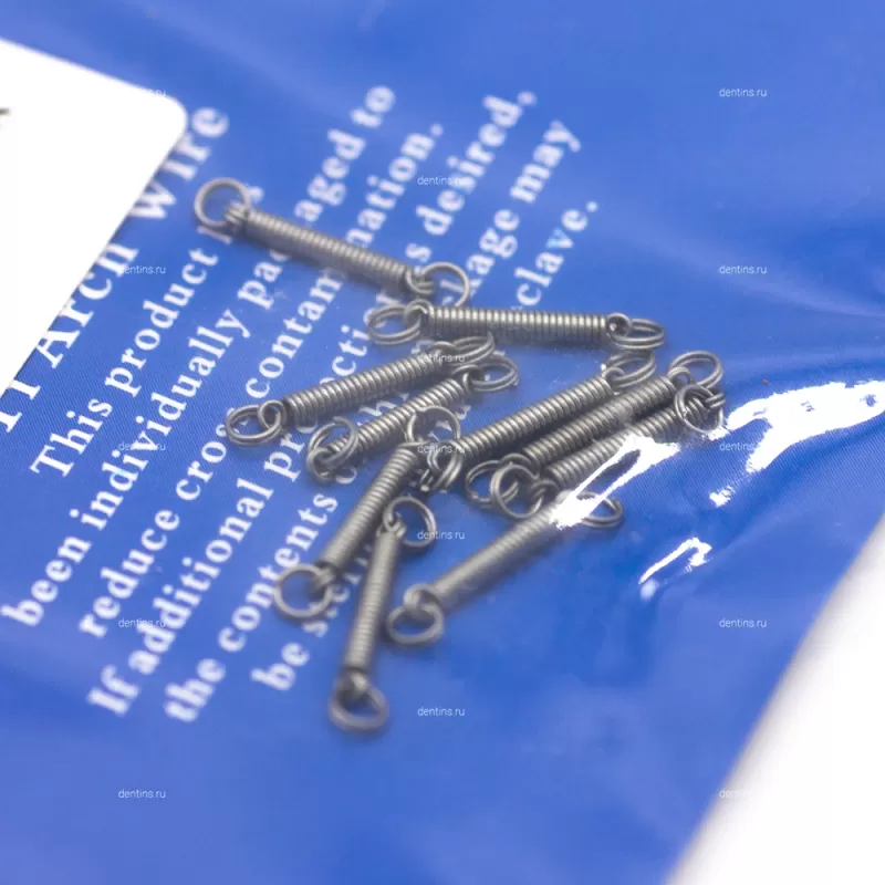 Ортодонтическая пружина с кольцом, закрывающая, 0.012