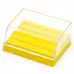 Подставка для стоматологических боров, 24 отверстия, желтая фото Подставка для стоматологических боров, 24 отверстия, желтая