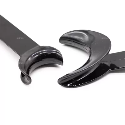 Ретрактор стоматологический двусторонний для щек и губ черный - набор из 4 шт