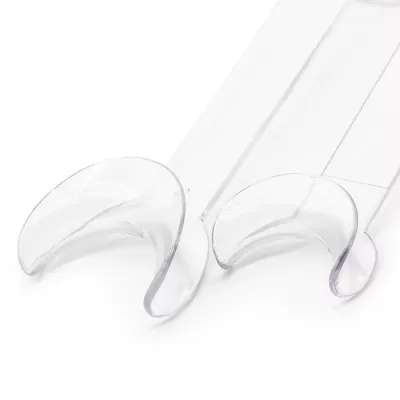 Ретрактор стоматологический двусторонний для щек и губ прозрачный - набор из 4 шт