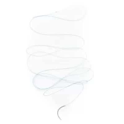 Хирургический шовный материал мононить полипропилен, нерассасывающийся, обратнорежущий 6/0, 3/8, 1 игла 15 мм