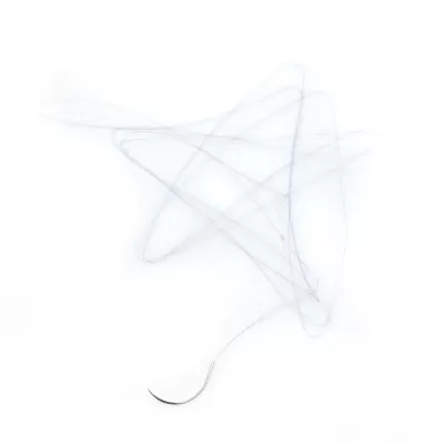 Хирургический шовный материал мононить полипропилен, нерассасывающийся, обратнорежущий 7/0, 3/8, 1 игла 15 мм