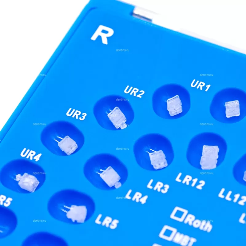 Брекеты лигатурные, керамические 20 шт